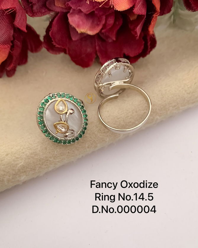 3 Fancy Designer Oxidized Ring Wholesale Shop In SUrat
